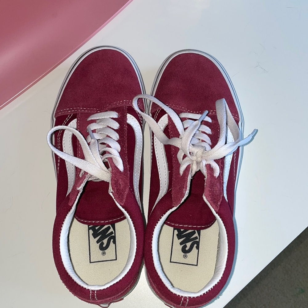 Maroon vans